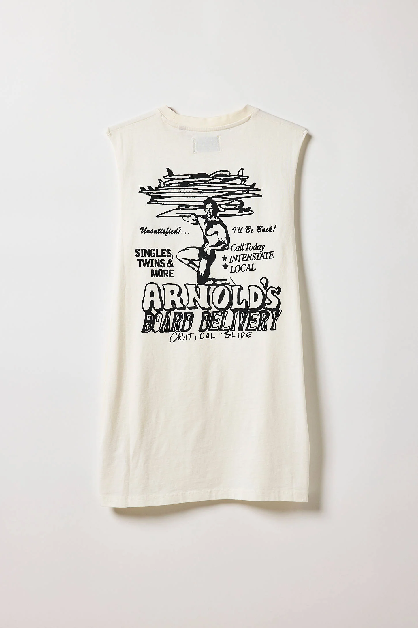 Critical Slide Arnie Muscle Tee - Vintage White
