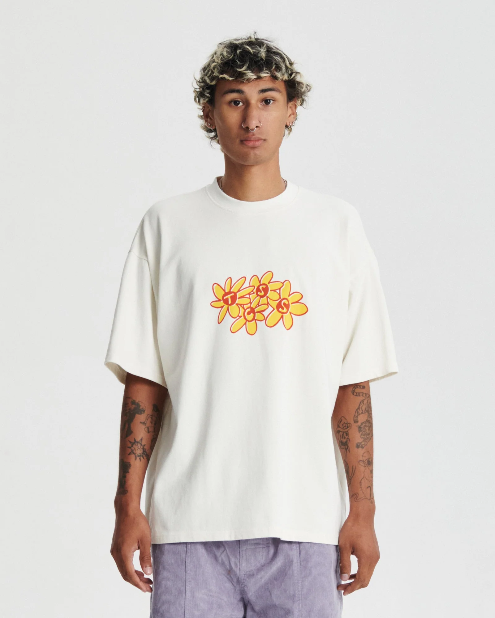 Critical Slide Crazed Tee - VINTAGE WHITE