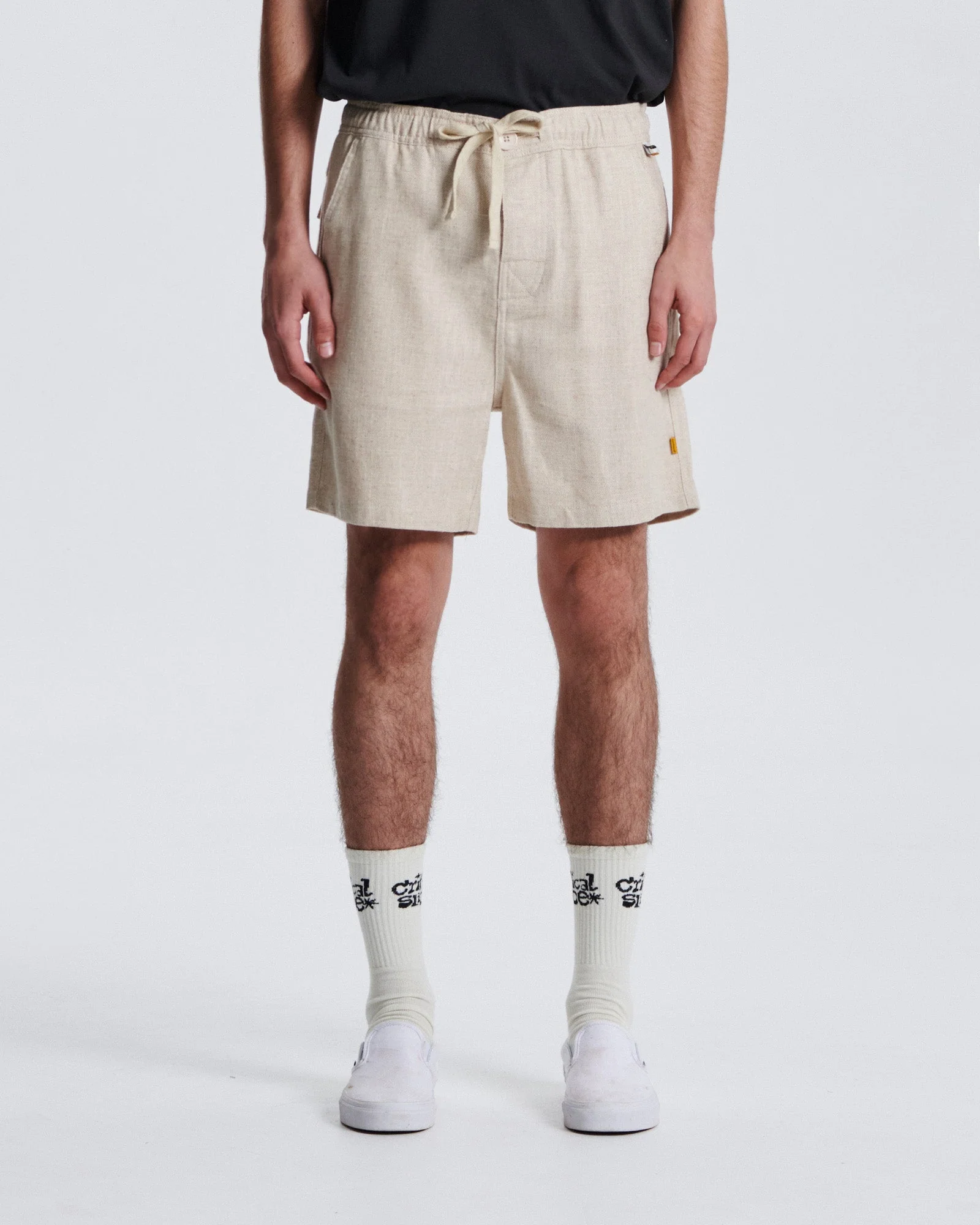Critical Slide Cruiser Linen Short - Ecru