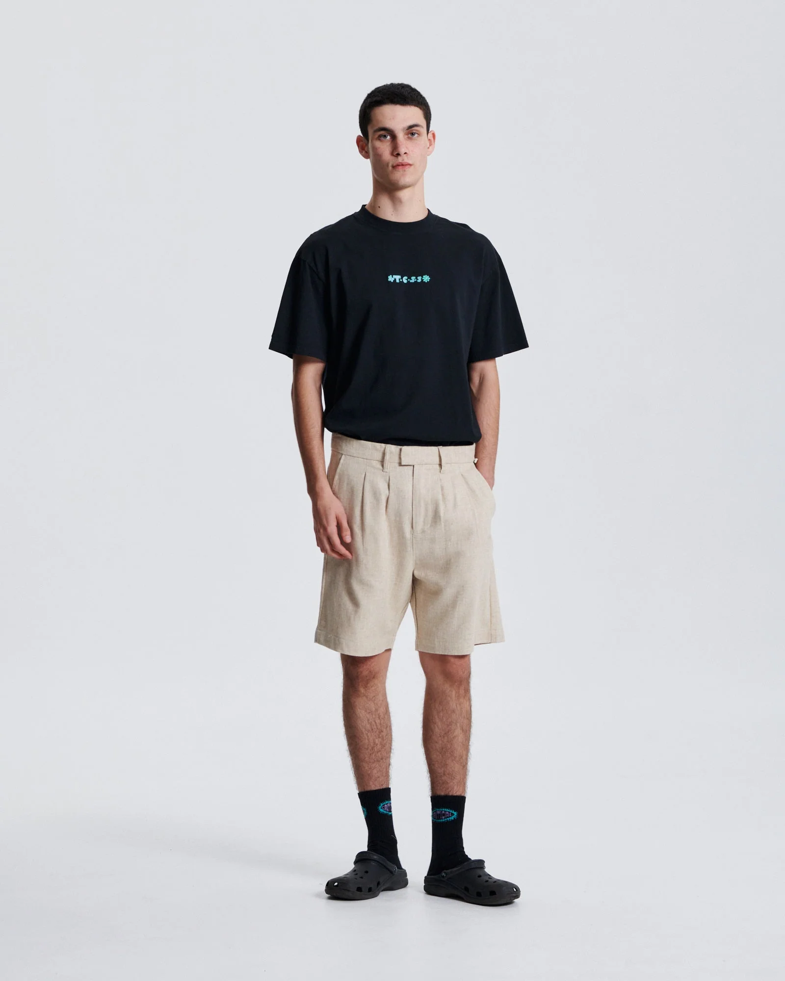 Critical Slide Harro Linen Pleat Short - Ecru - Image 4