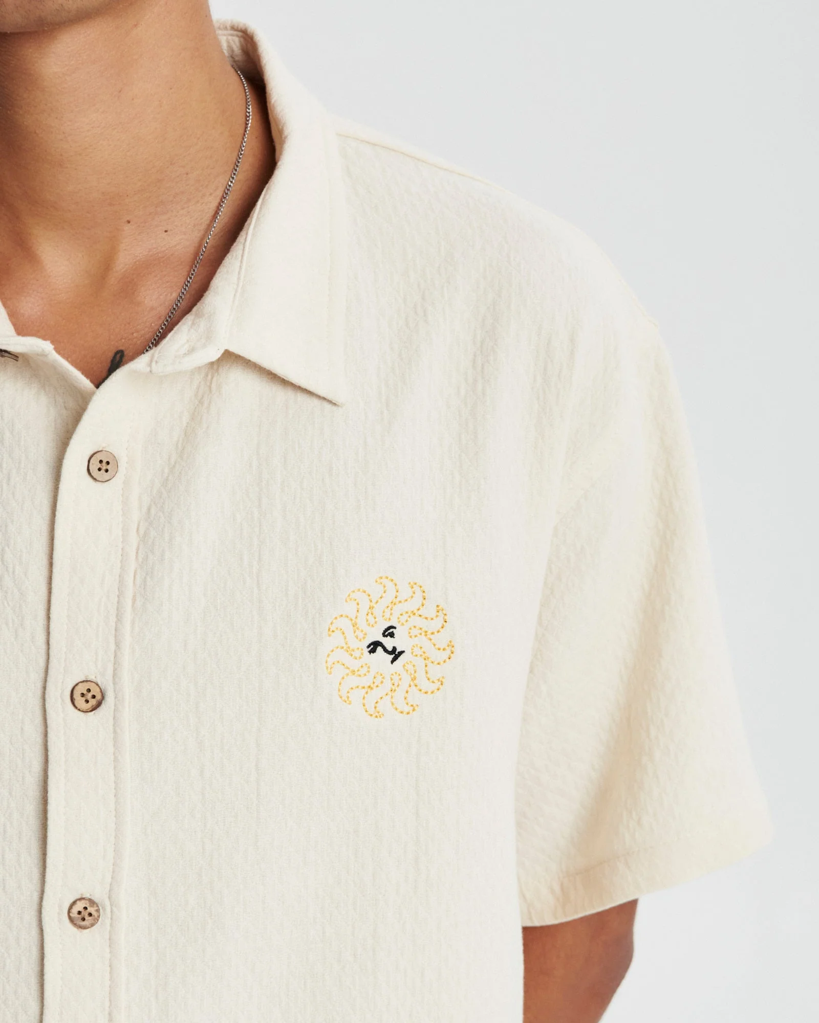 Critical Slide Morning Placement Shirt - ECRU - Image 3