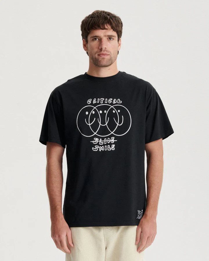 Critical Slide Seeing Double Tee - VINTAGE BLACK