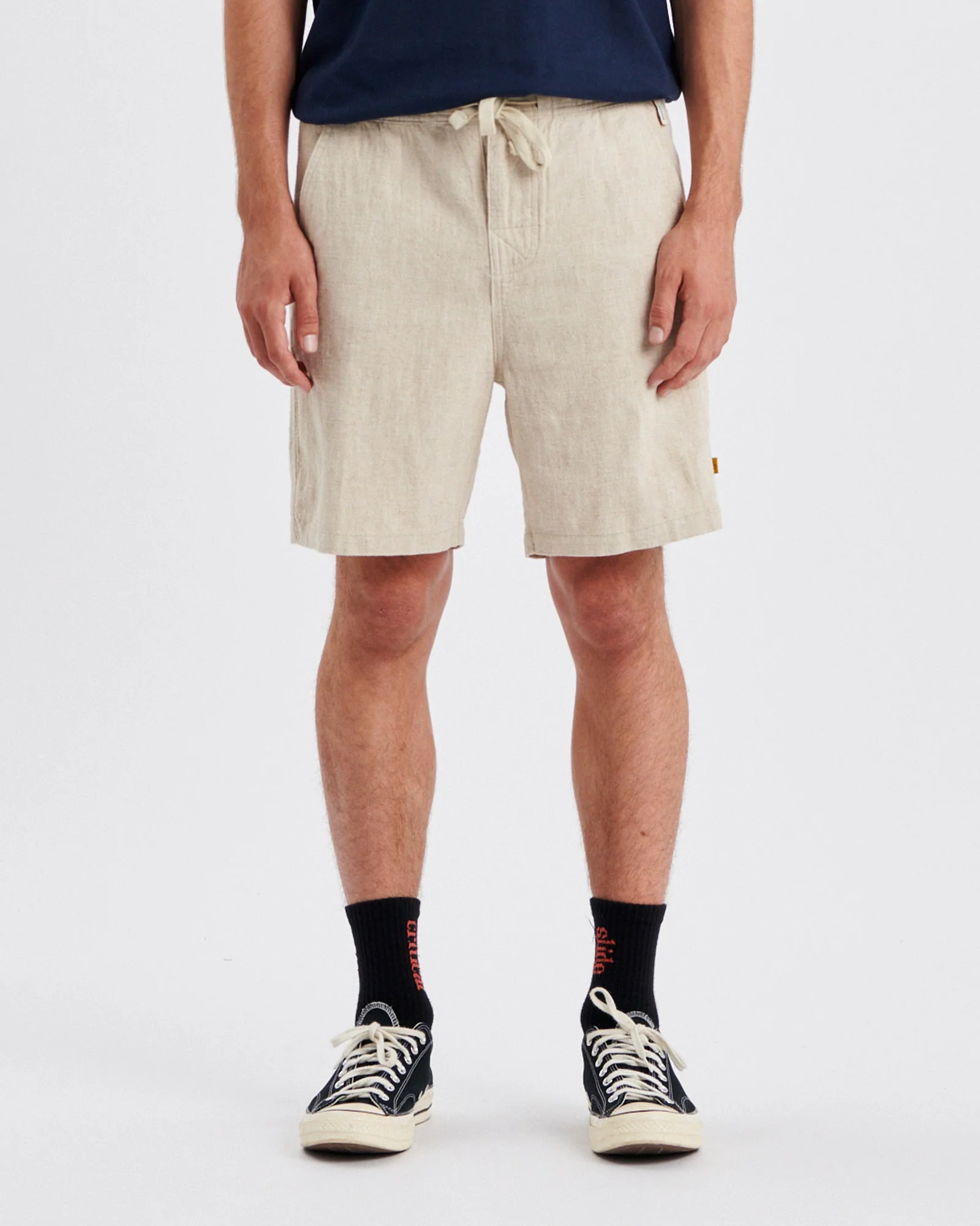 Critical Slide Cruiser Linen Short - Ecru