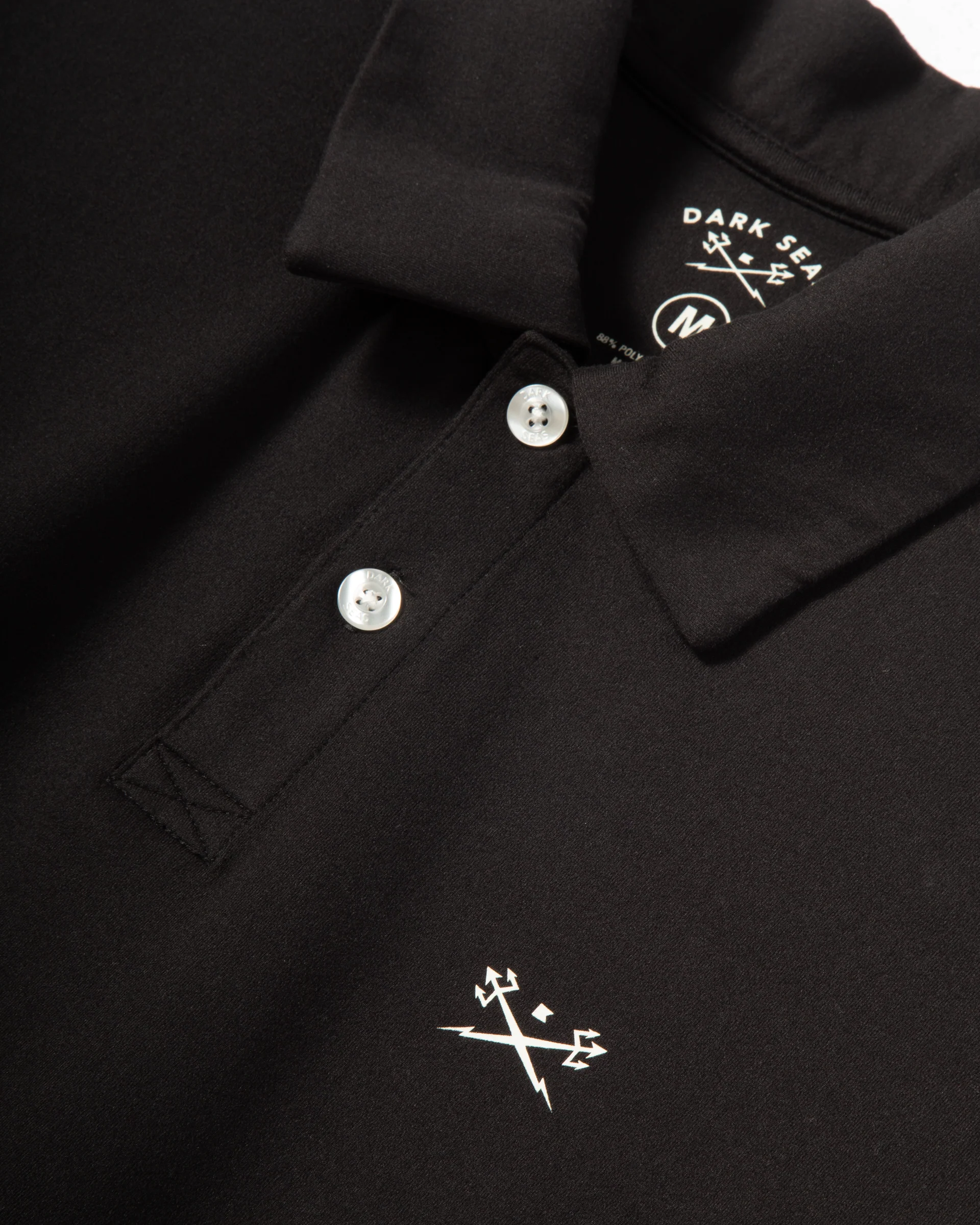 Dark Seas Bimini Polo - Black - Image 3