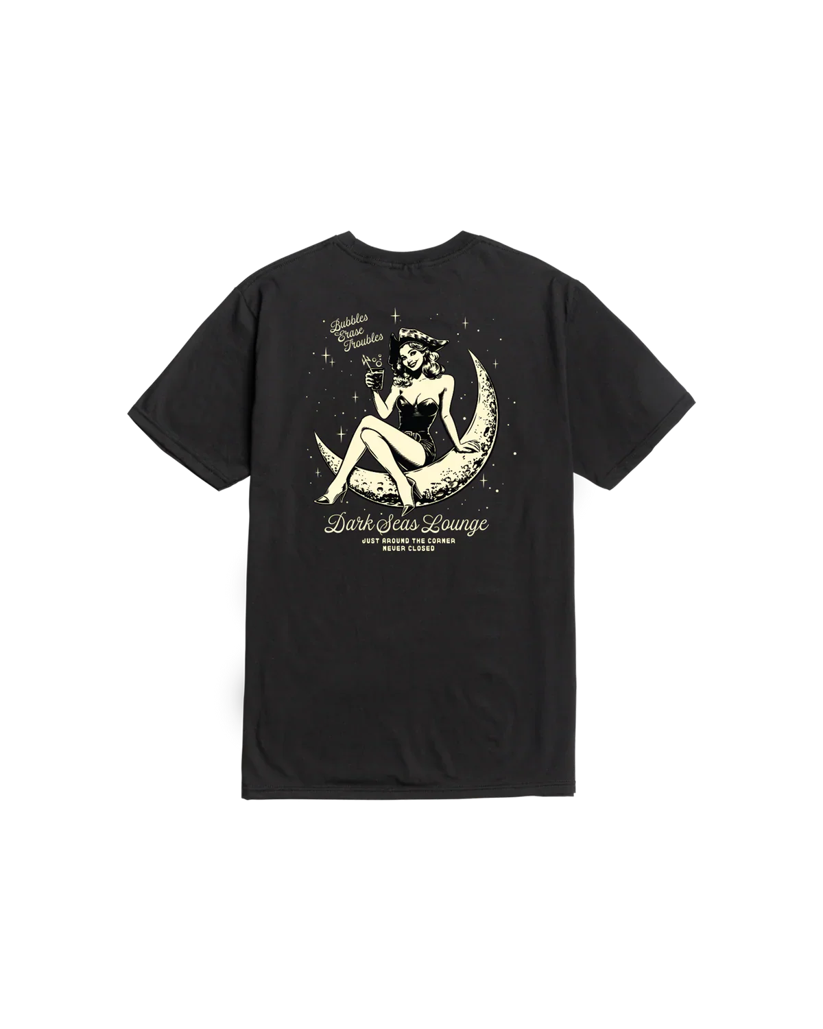 Dark Seas Moon Maiden Premium T-Shirt - Black