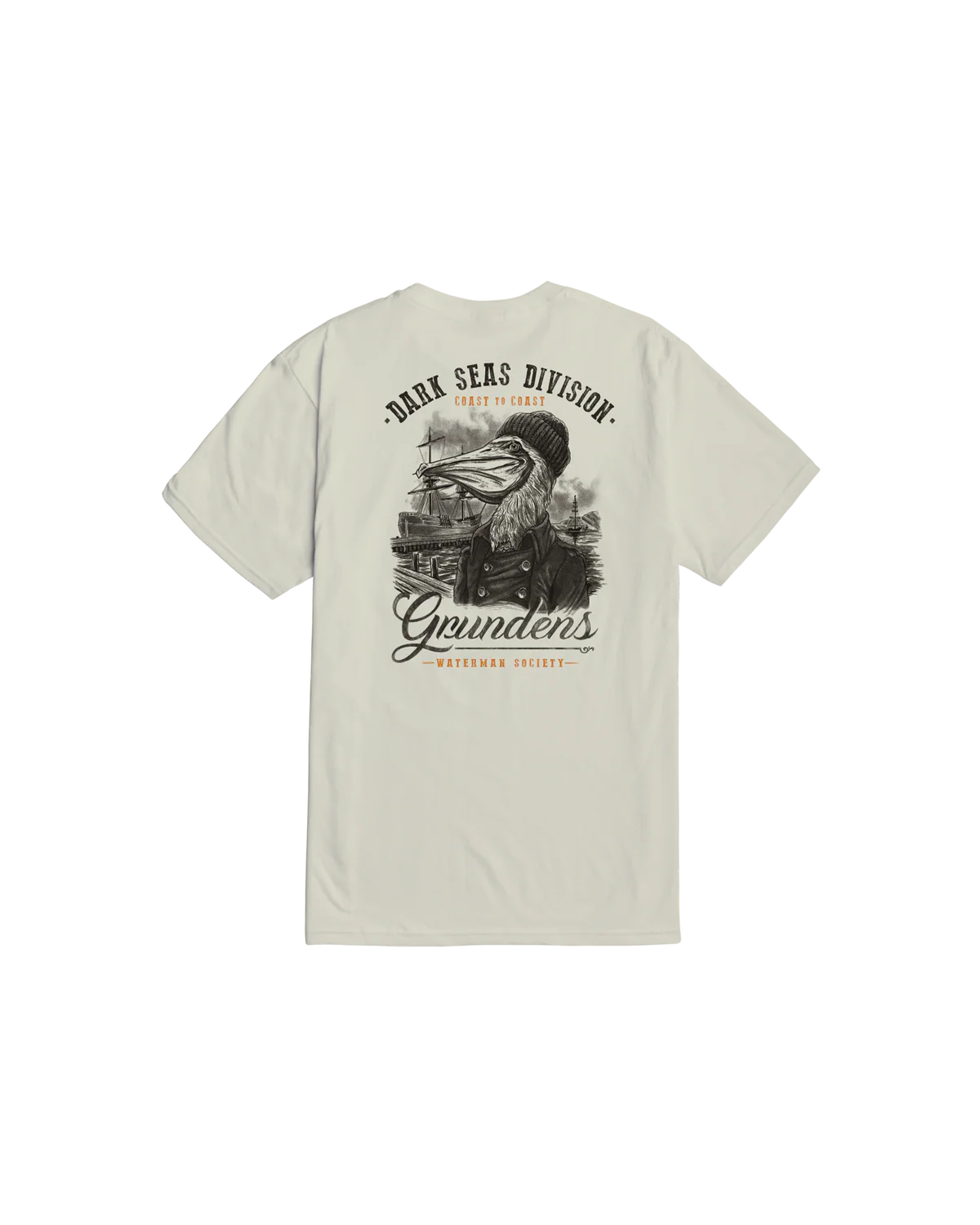 Dark Seas Portsmith Premium T-Shirt - CREAM