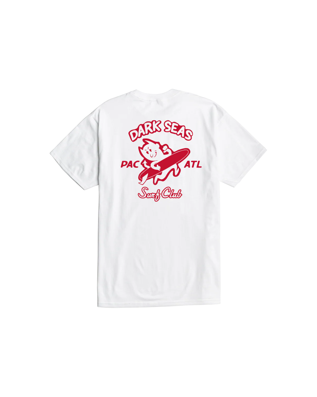Dark Seas Surfin' Devils Pocket T-Shirt - White