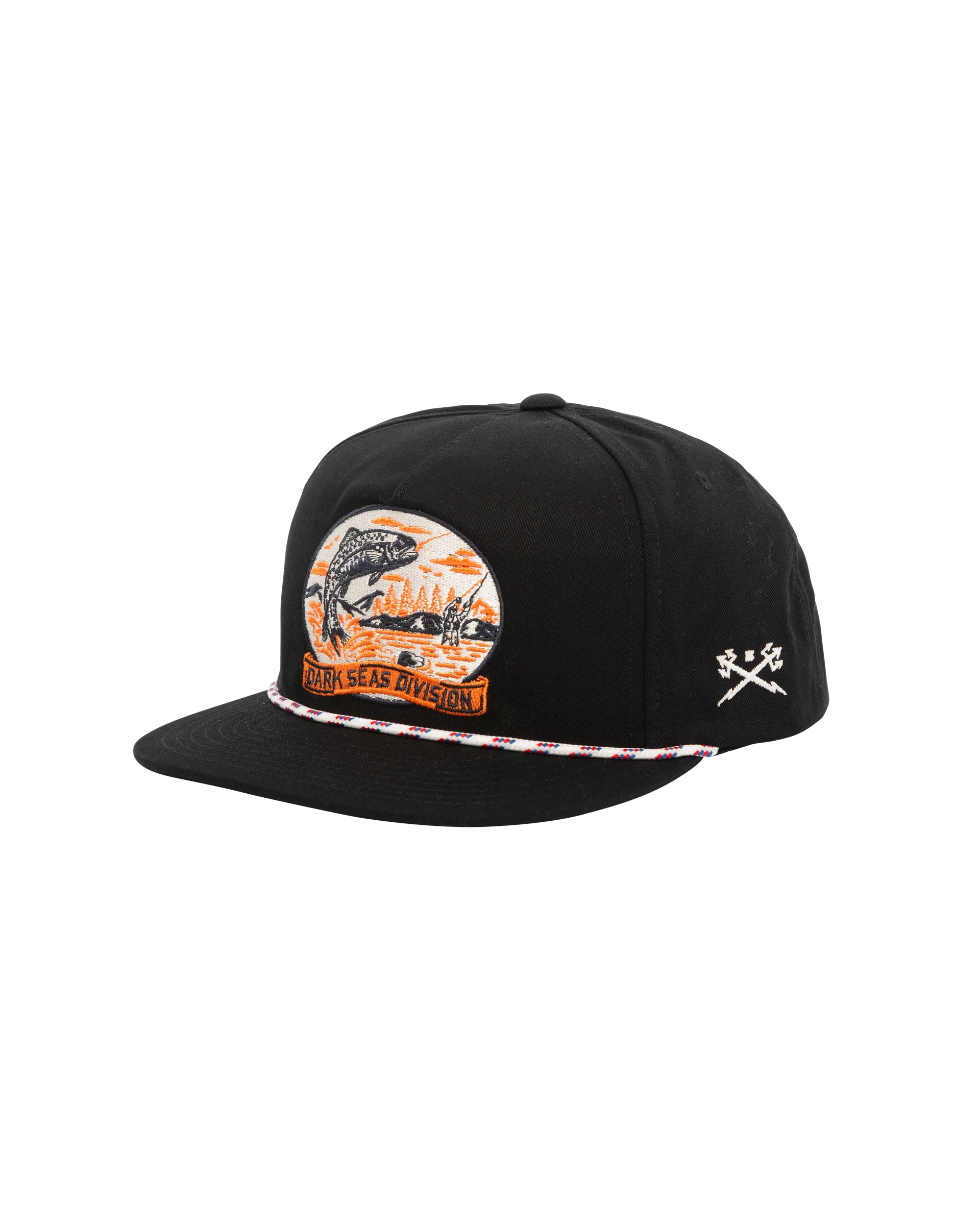 Dark Seas Whitley Hat - White/Black