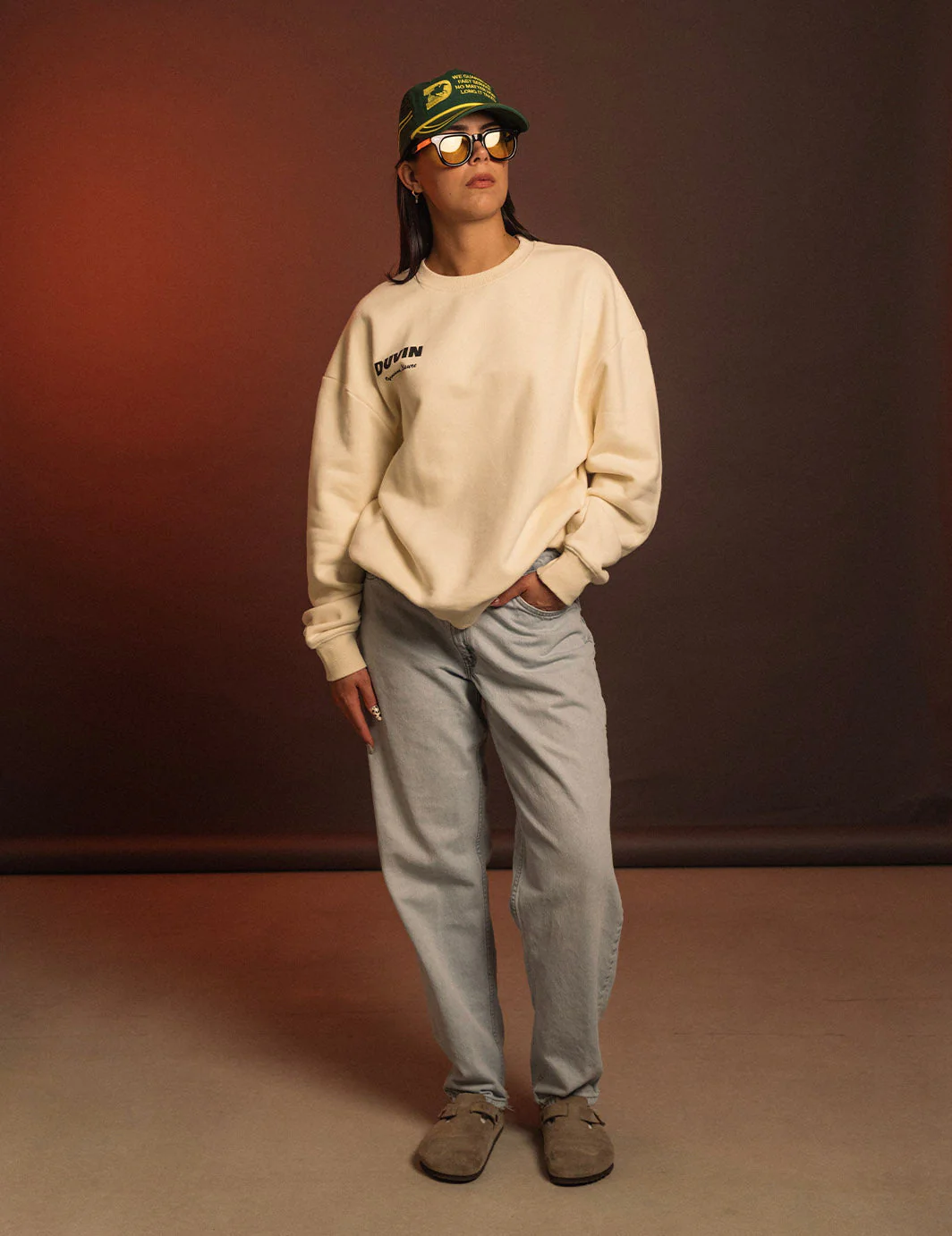 Duvin Shark Bite Crew Sweater - ANTIQUE - Image 2