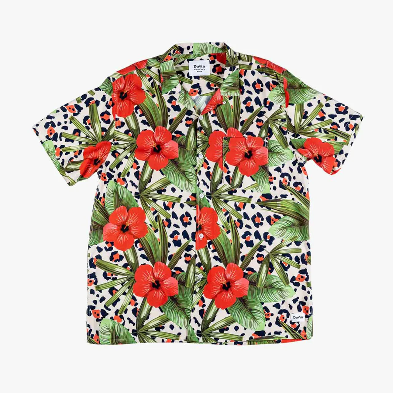 Duvin LEO FLORAL Buttonup - GREEN