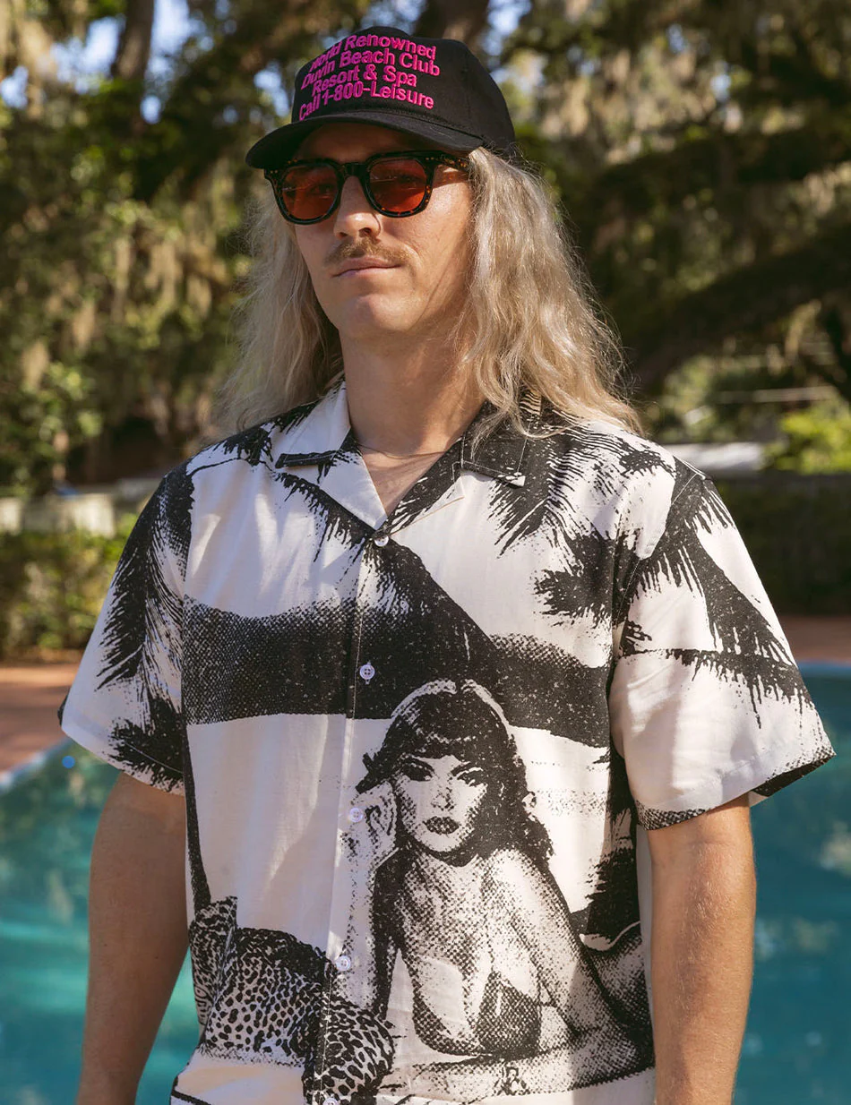 Duvin Pool Cat Buttonup - Black - Image 2