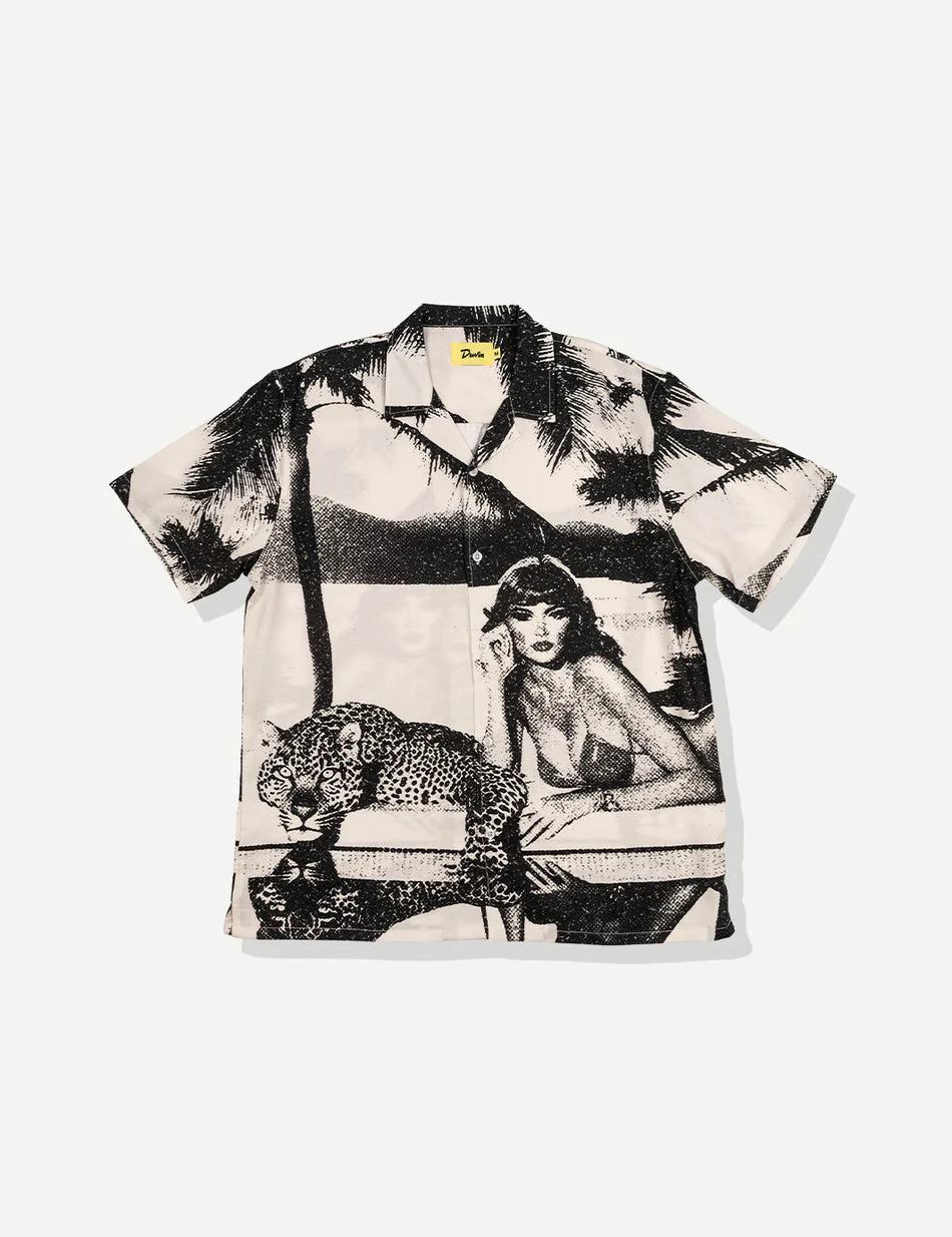 Duvin Pool Cat Buttonup - Black - Image 3