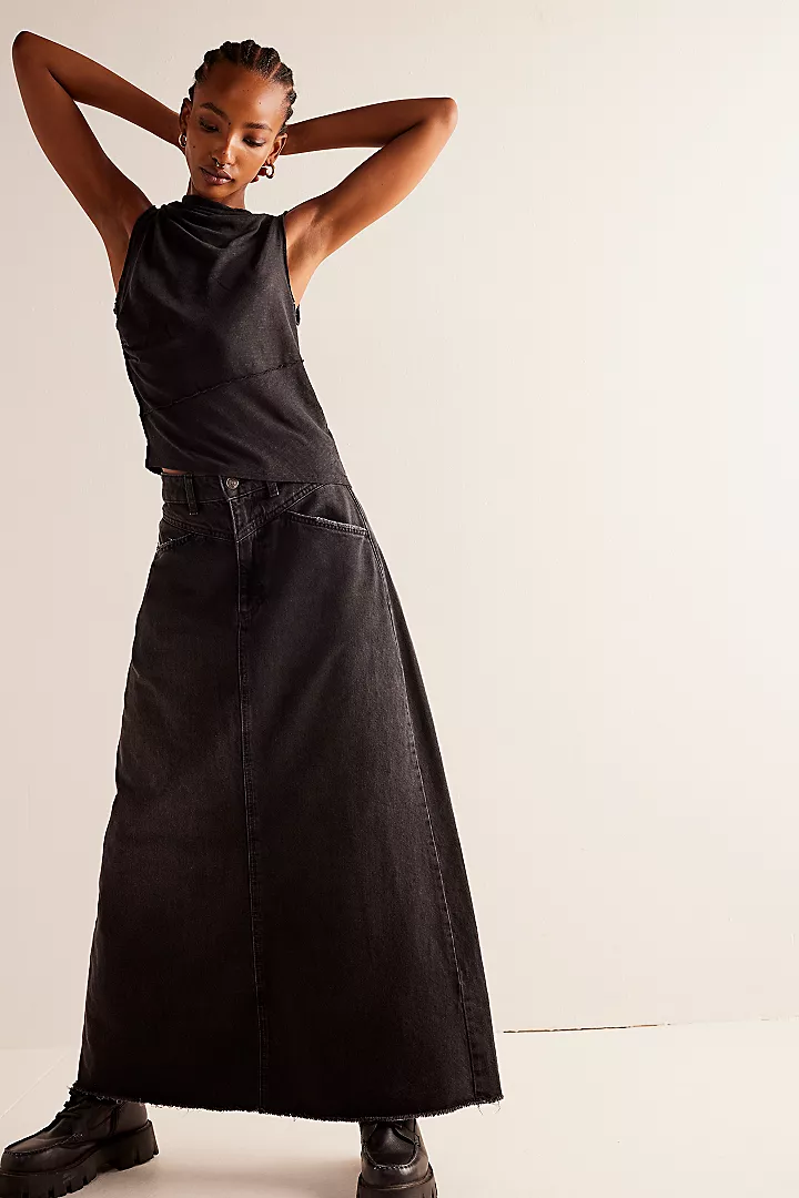 FREE PEOPLE Fall For Me Tee -BLACK - Image 3