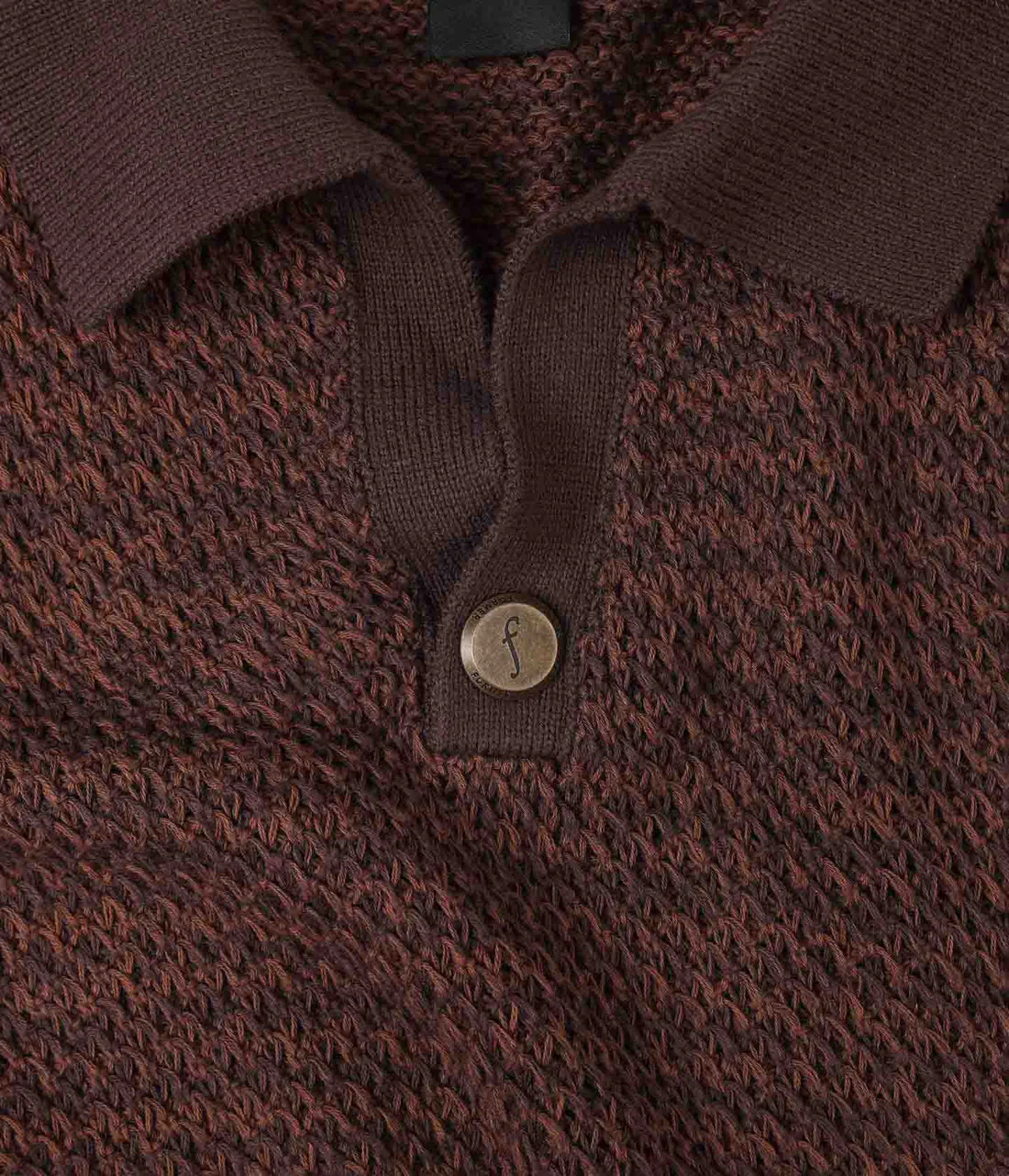 Former Ag Open Collar Polo - Copper - Image 5