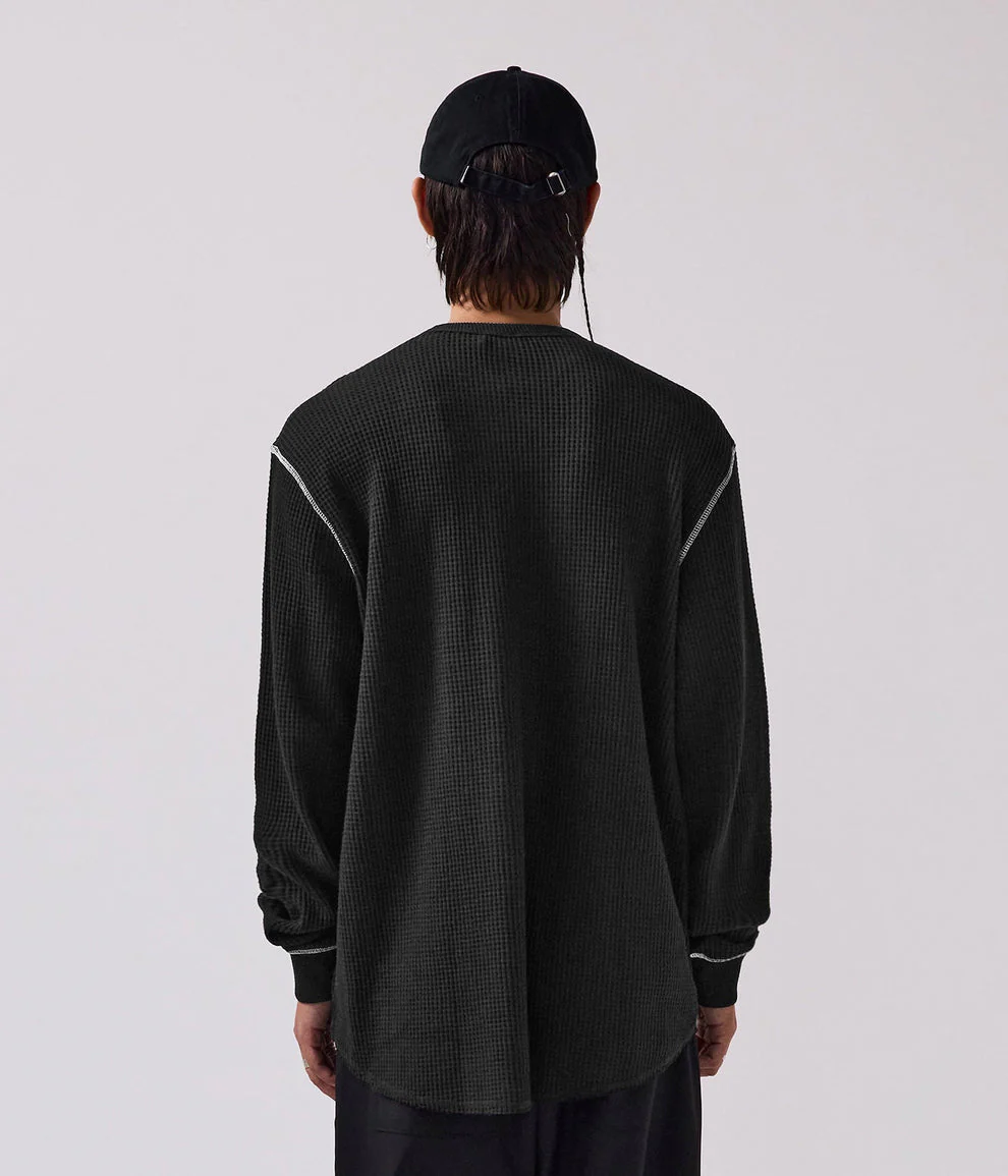FORMER AG Waffle LS - BLACK/WHITE - Image 2