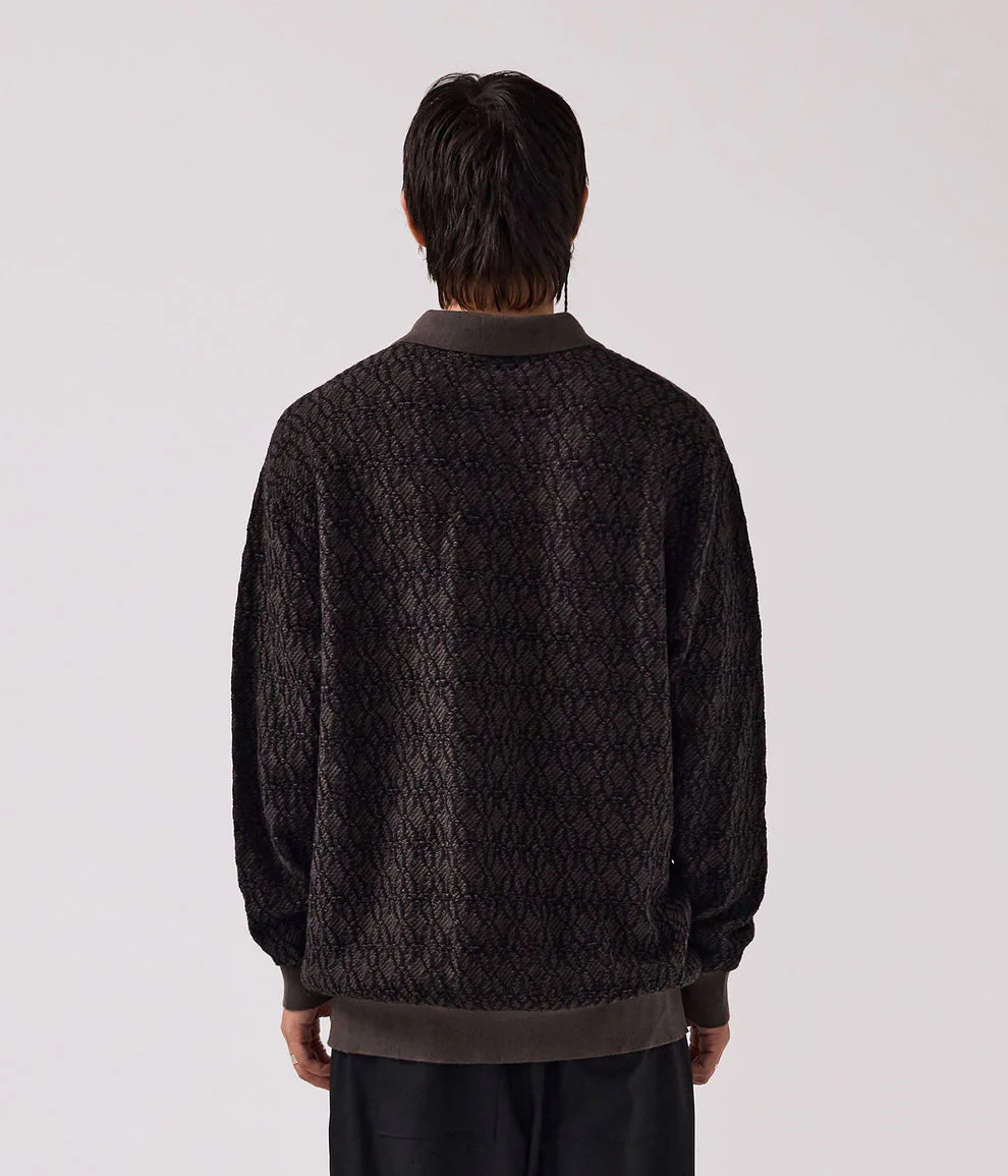 FORMER Expansion Knit Polo - BROWN - Image 2