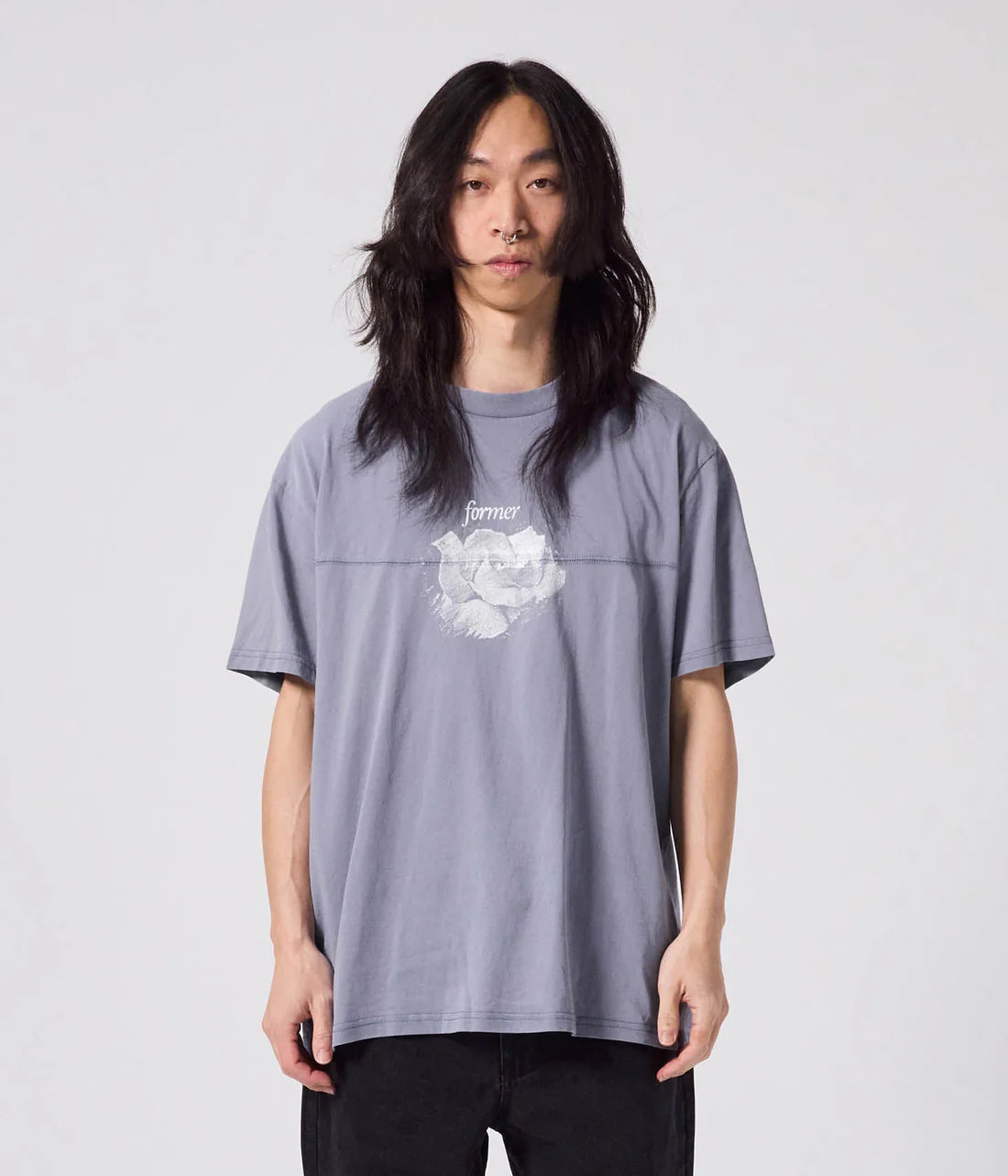 Former Folium T-Shirt - Washed Steel - Image 2