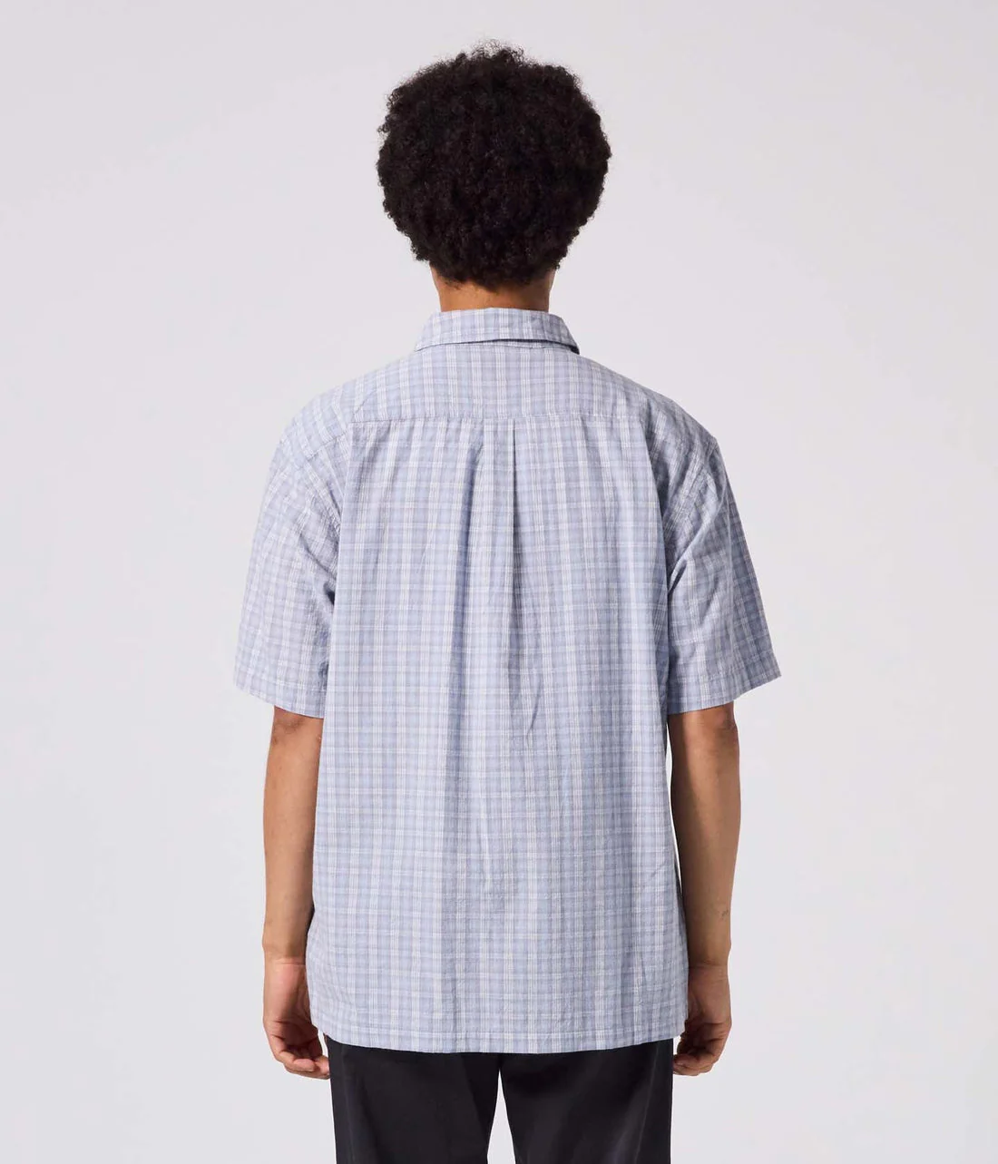 Former Manners Check Short Sleeve Shirt - Blue - Image 3
