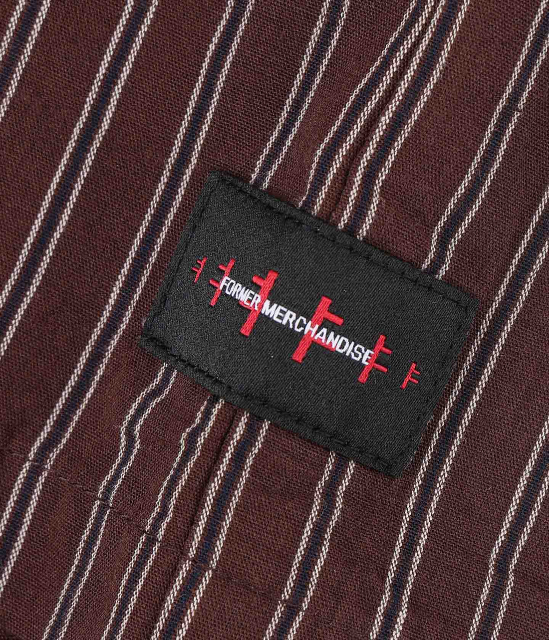 Former Reynolds Stripe Short Sleeve Shirt - Brown - Image 4