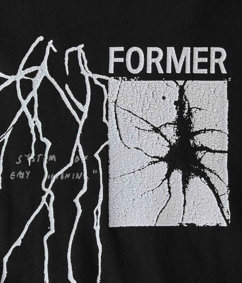 FORMER Scrawl T-Shirt - WASHED BLACK - Image 3