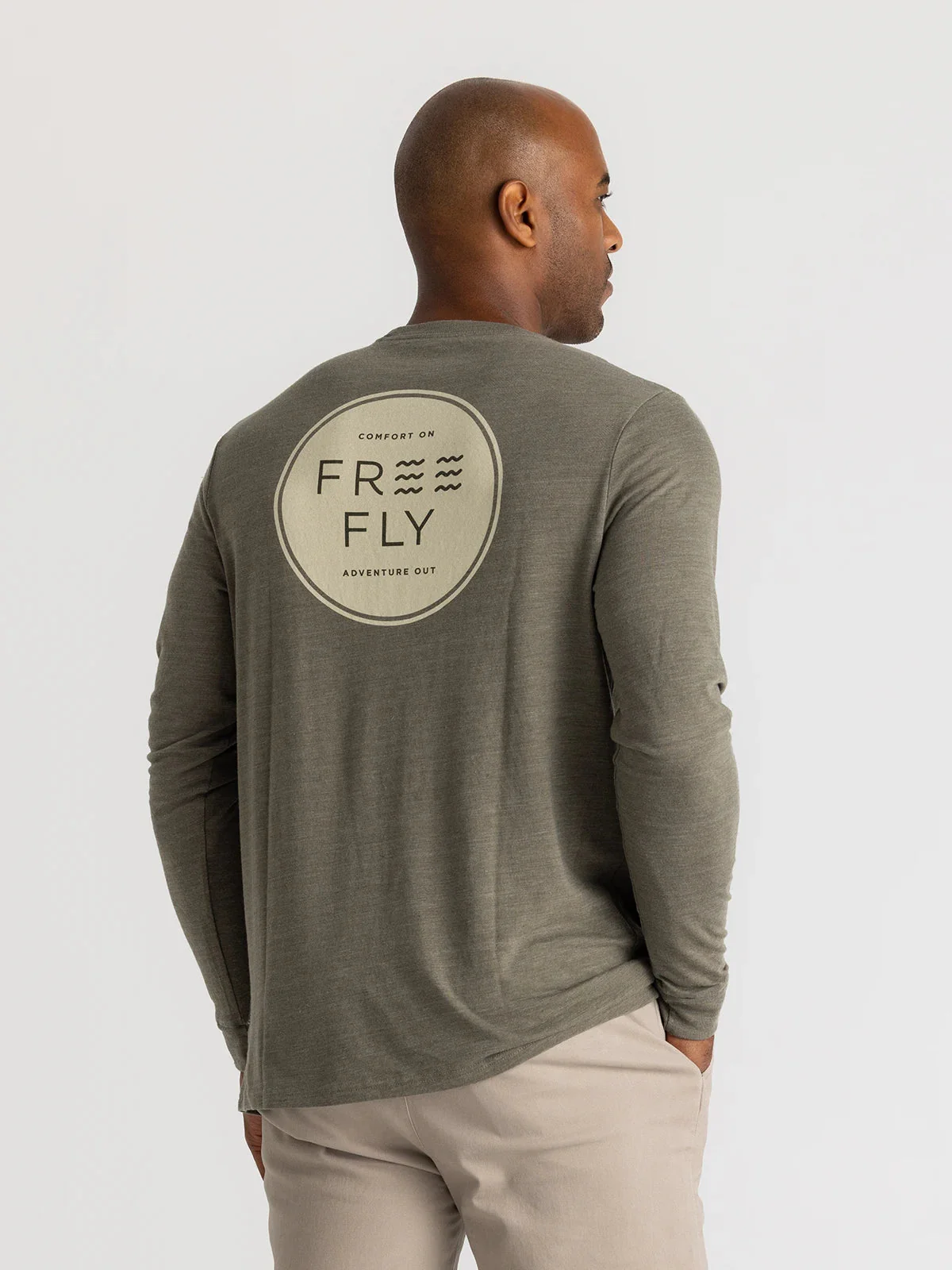 Free Fly Comfort On Long Sleeve - HEATHER FATIGUE