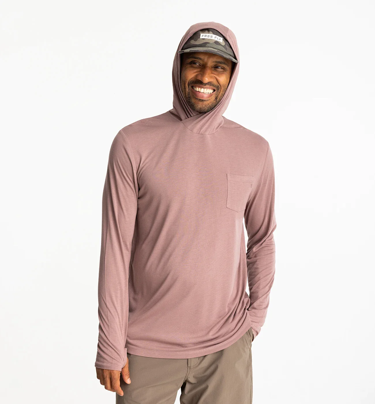Free Fly Men's Bamboo Lightweight Hoodie - FIG