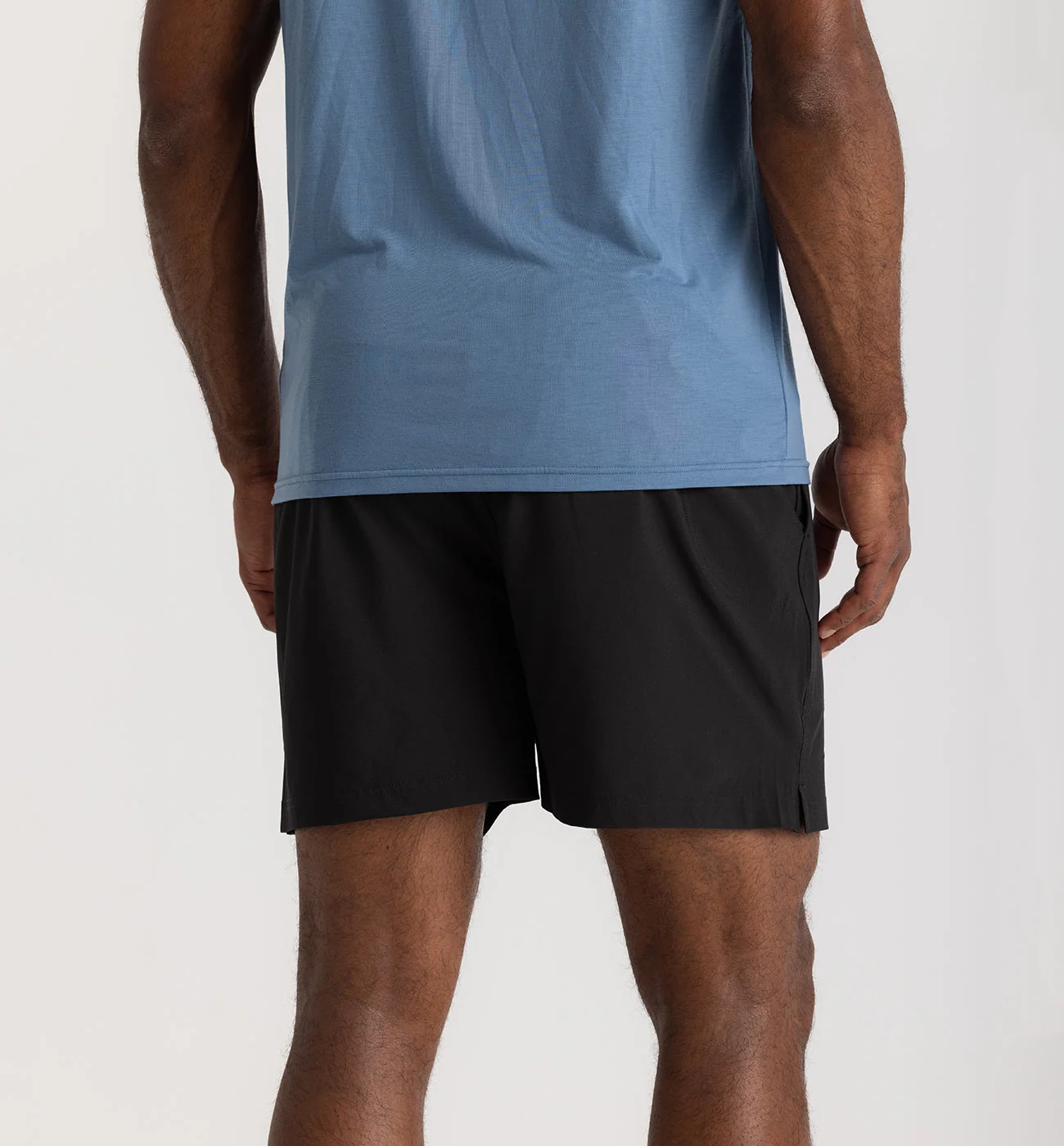 Free Fly Men's Bamboo-Lined Active Breeze Short – 5.5" - BLACK - Image 2