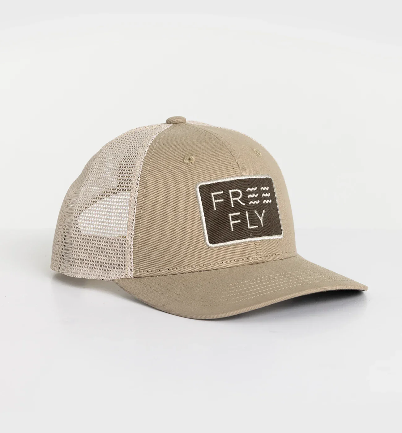 Free Fly Men Wave Trucker Hat - KHAKI