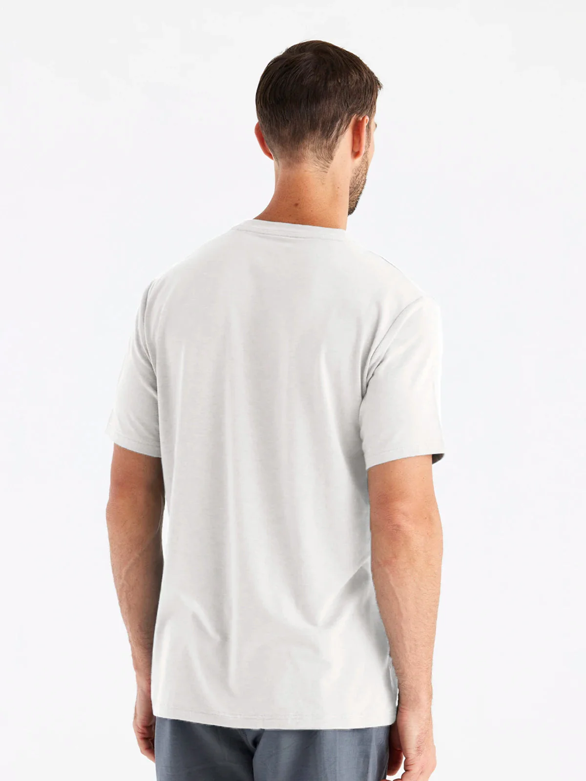 Free Fly Men's Bamboo Flex Pocket Tee - BRIGHT WHITE - Image 2