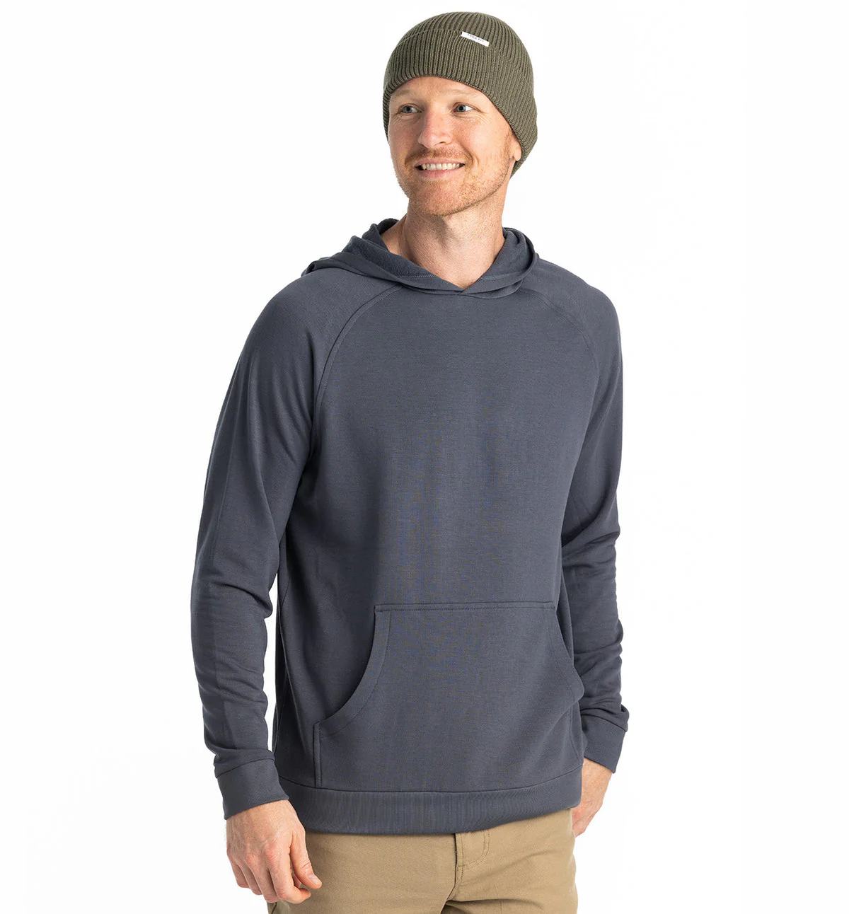Free Fly Men's Bamboo Lightweight Fleece Hoodie - STORM CLOUD