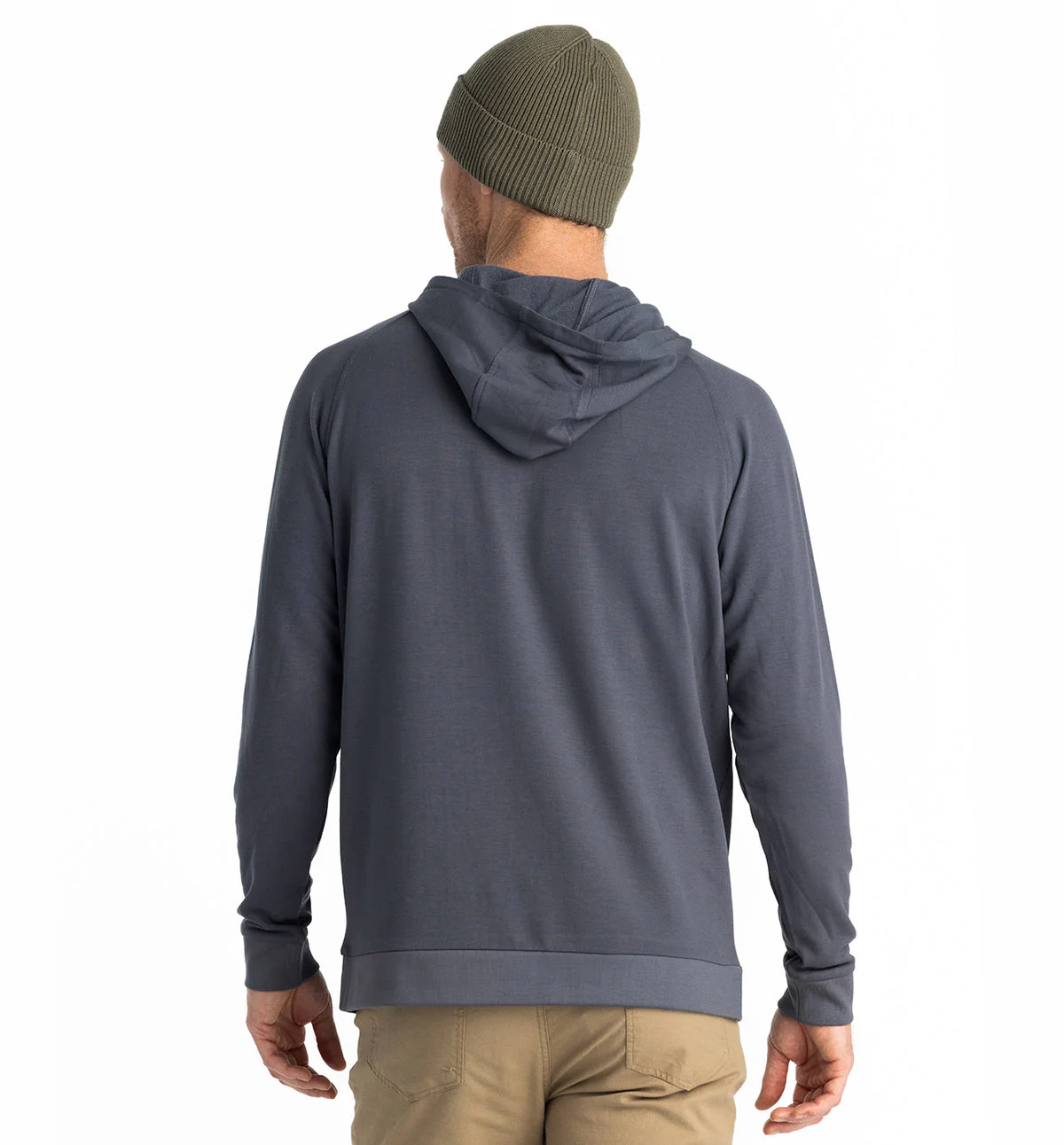 Free Fly Men's Bamboo Lightweight Fleece Hoodie - STORM CLOUD - Image 2