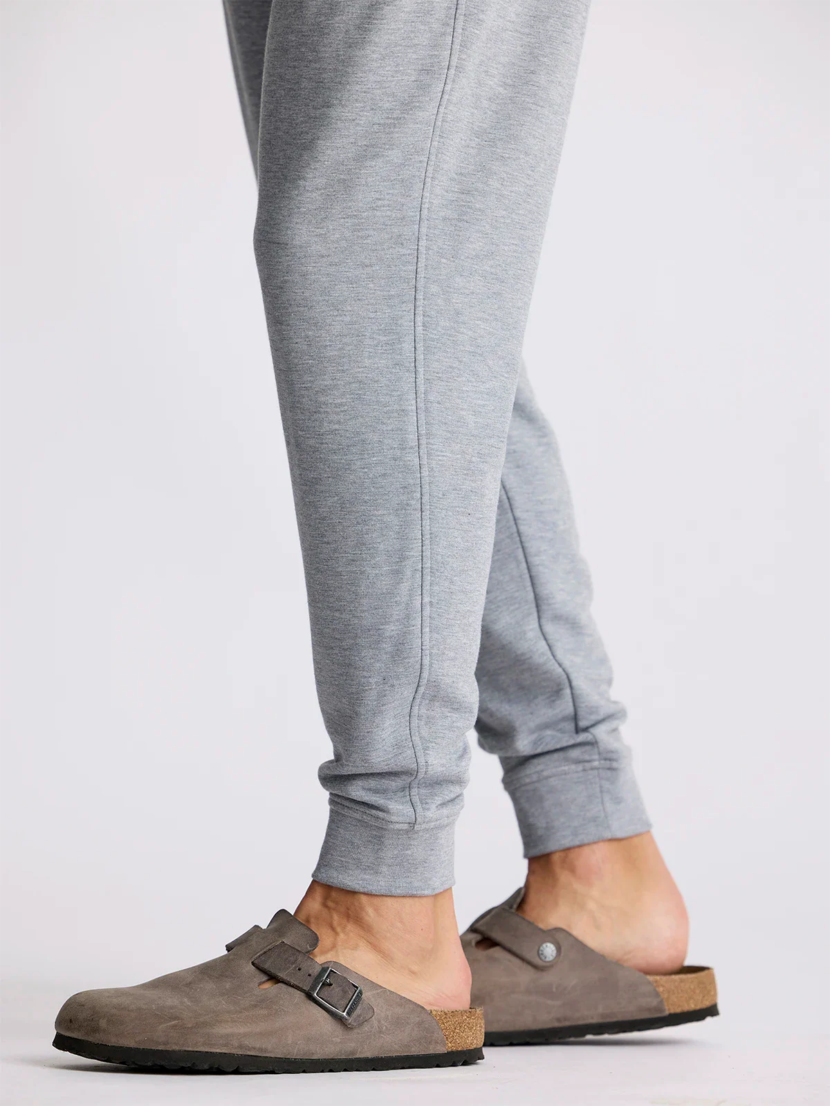 Free Fly Men's Bamboo Lightweight Fleece Jogger - HEATHER GREY - Image 2