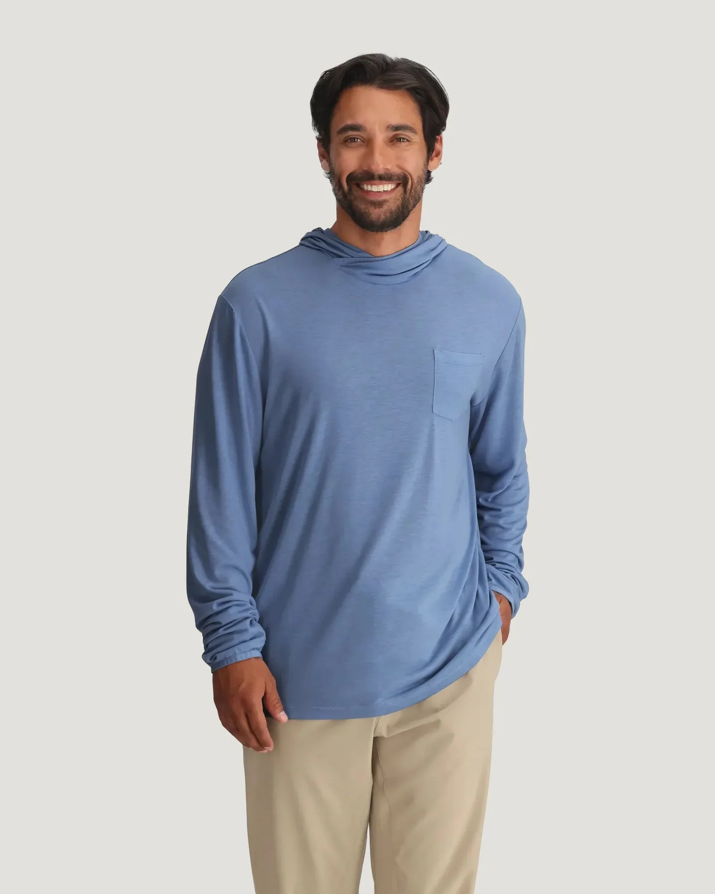 Free Fly Men'S Bamboo Lightweight Hoodie - Last Light