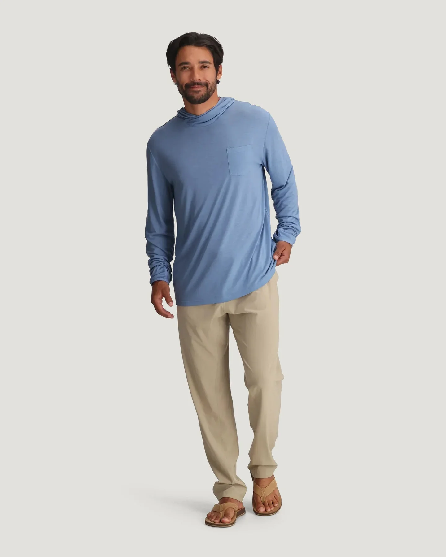 Free Fly Men'S Bamboo Lightweight Hoodie - Last Light - Image 3