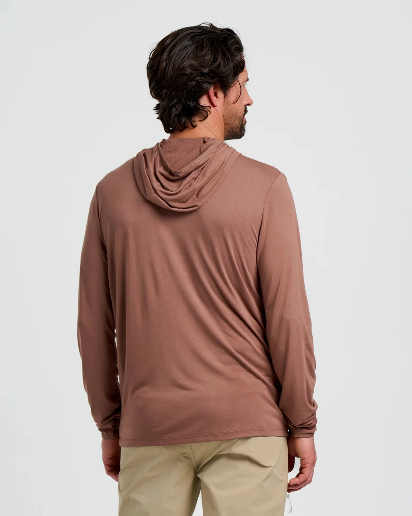 Free Fly Men'S Bamboo Lightweight Hoodie - Nutmeg - Image 2