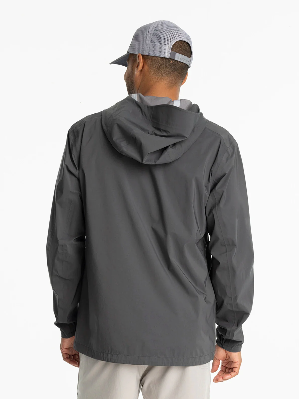 Free Fly Men's Cloudshield Rain Jacket - BLACK SAND - Image 2