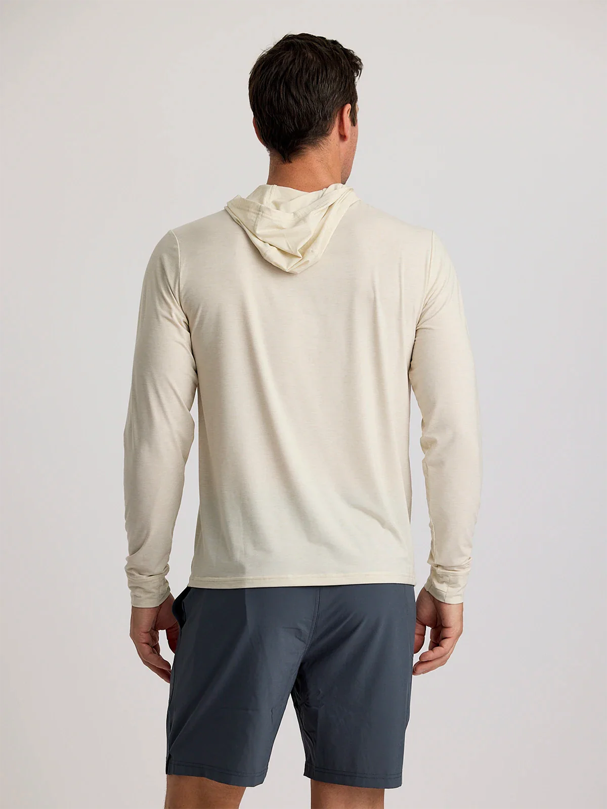 Free Fly Men's Elevate Lightweight Hoodie - HEATHER BIRCH - Image 2