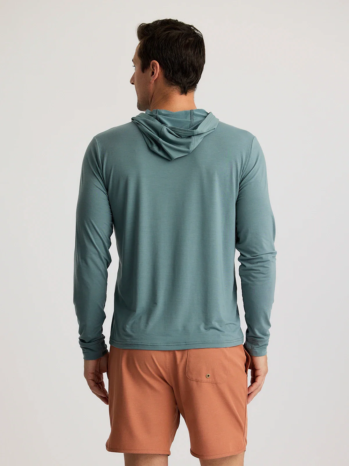 Free Fly Men'S Elevate Lightweight Hoodie - Stormy Sea - Image 2