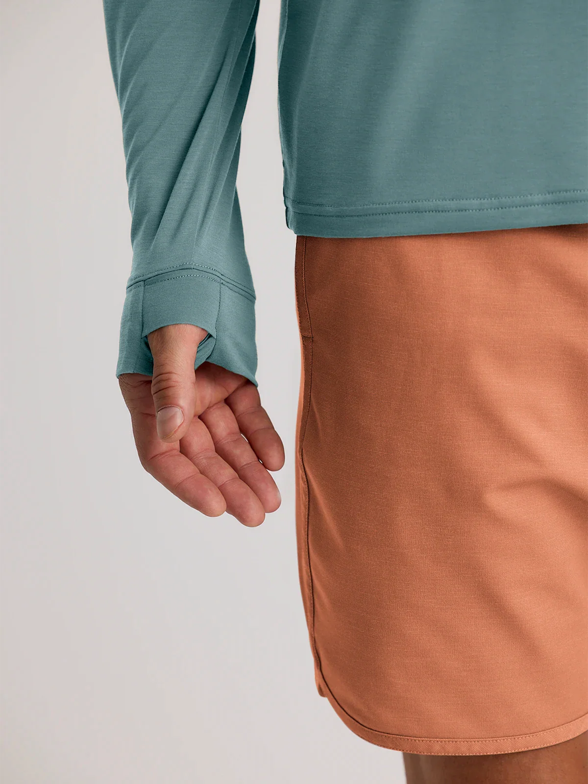 Free Fly Men'S Elevate Lightweight Hoodie - Stormy Sea - Image 3