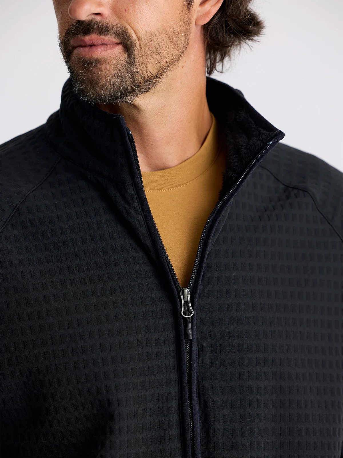 Free Fly Men's Gridback Fleece Jacket - BLACK - Image 3