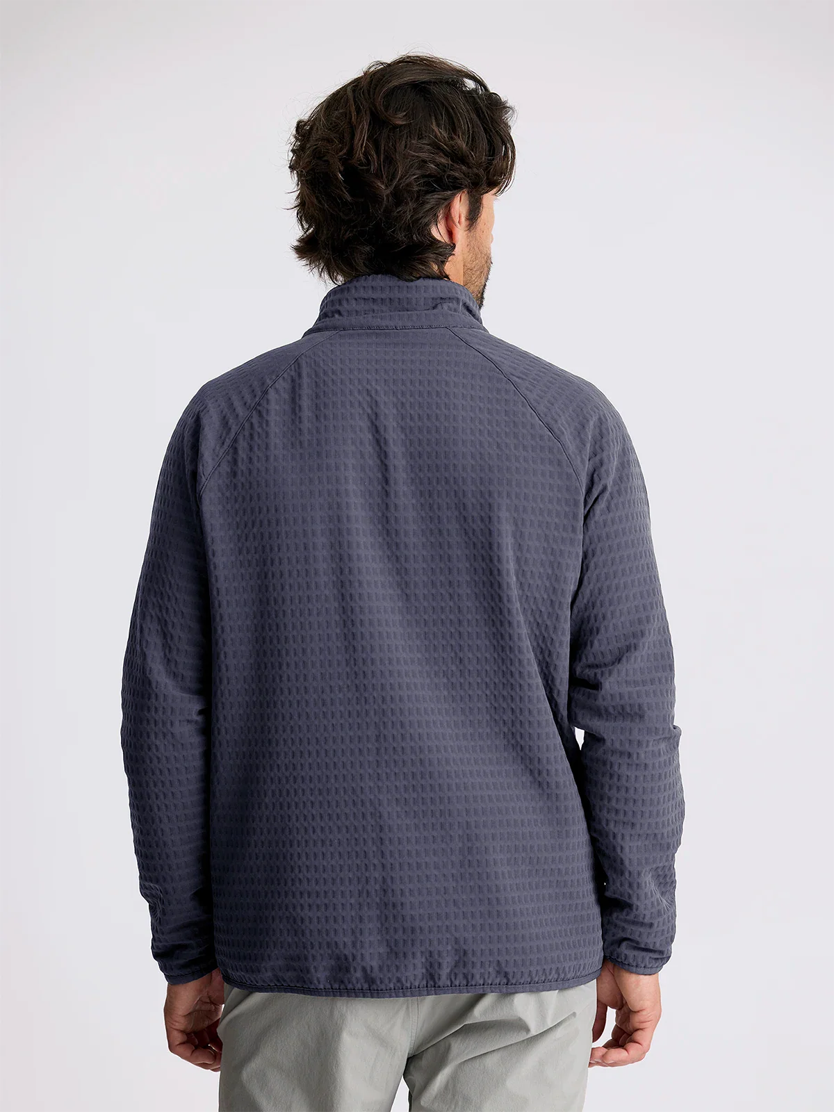 Free Fly Men's Gridback Fleece Jacket - STORM CLOUD - Image 2