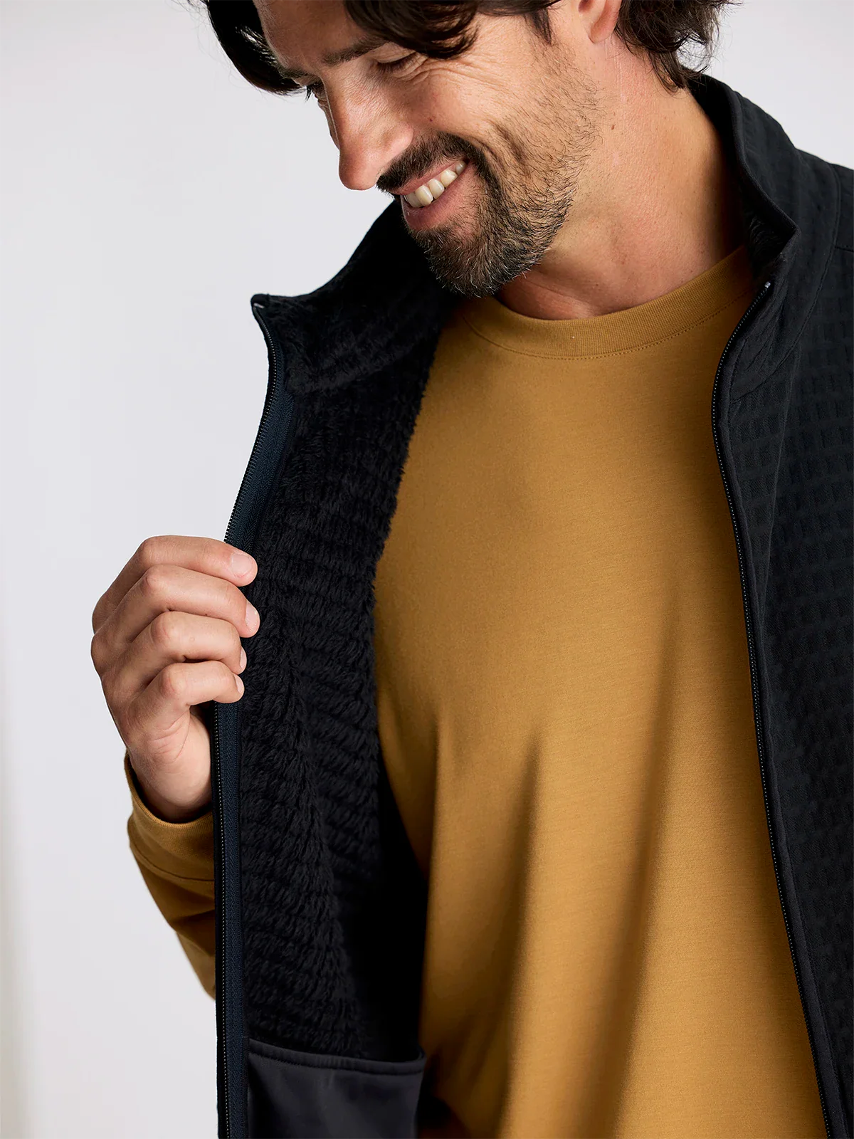 Free Fly Men's Gridback Fleece Vest - BLACK - Image 3