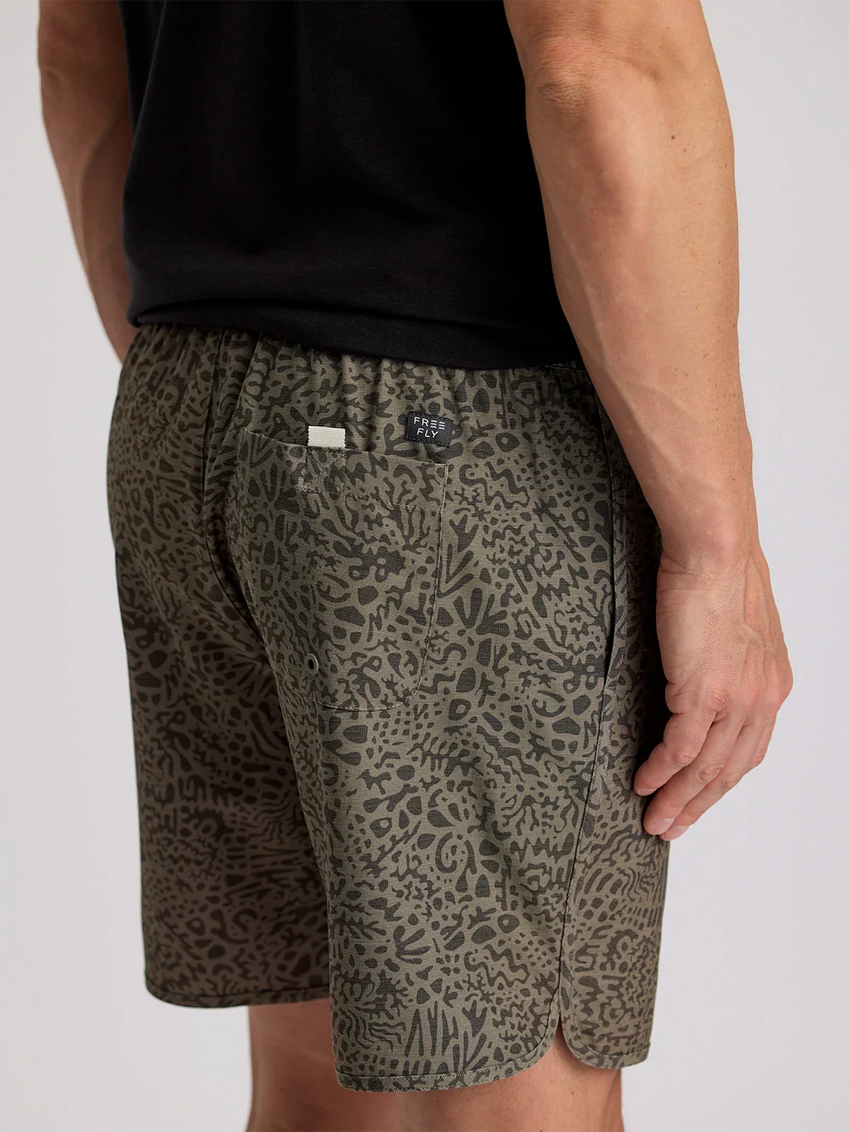Free Fly Men'S Reverb Short - Drifter Print Fatigue - Image 2