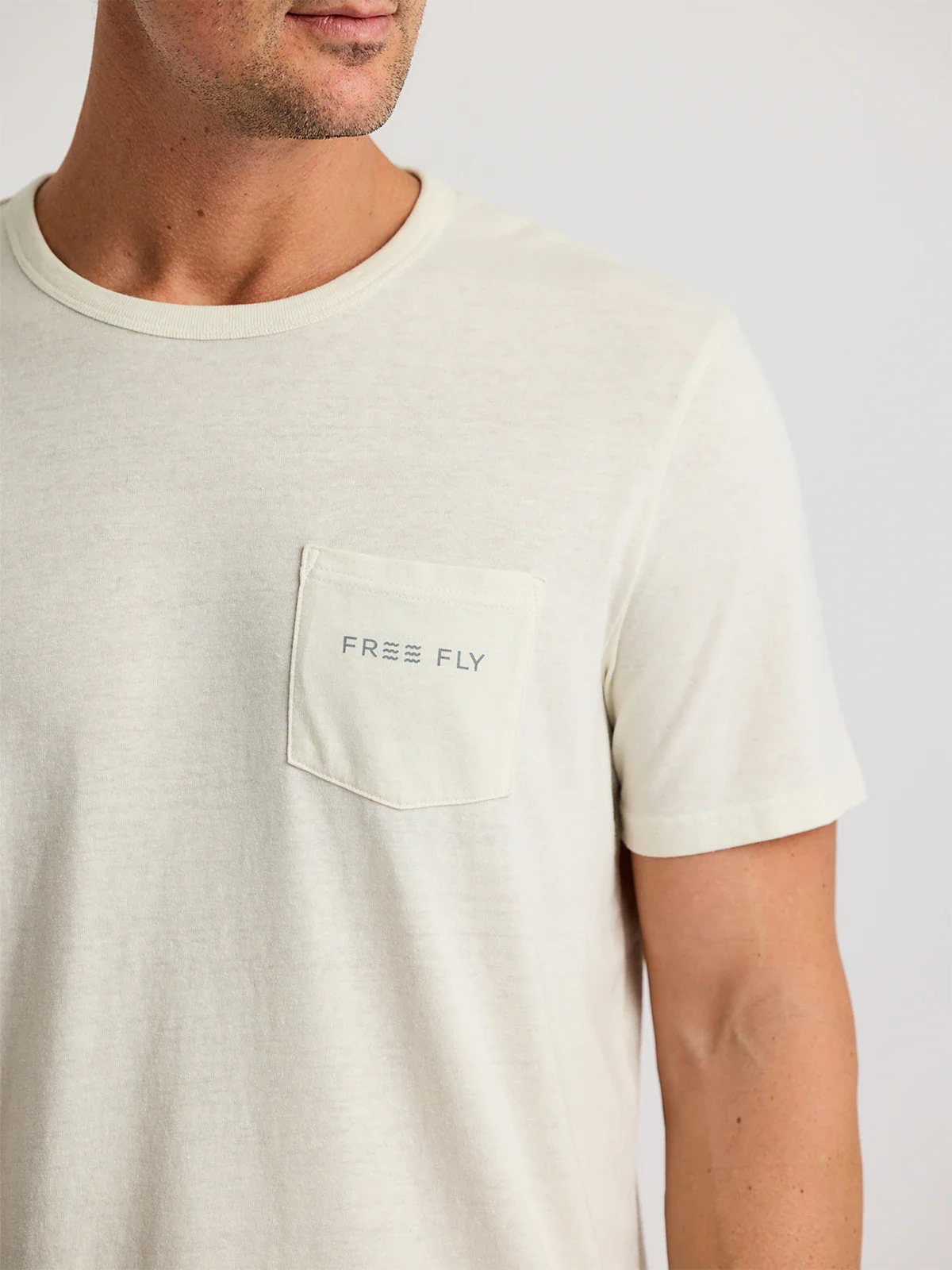 Free Fly Sol Pocket Tee - HEATHER BIRCH - Image 2