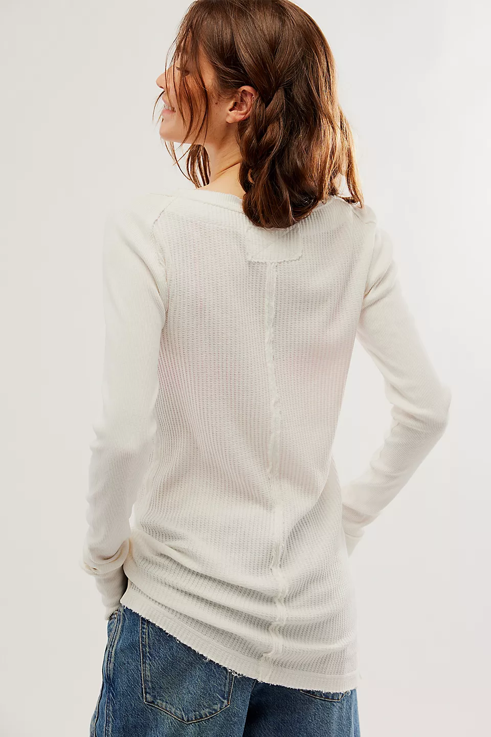 Free People Care FP Honey B Crew Neck - IVORY - Image 2