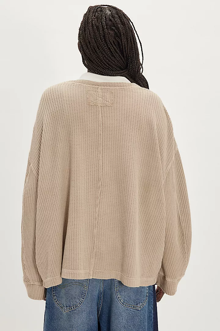 Free People Dawson Pocket Thermal - Smoothe Stone - Image 2