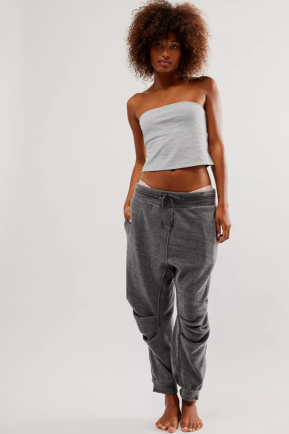 Free People Day Off Fleece Joggers - WASHED BLACK - Image 2