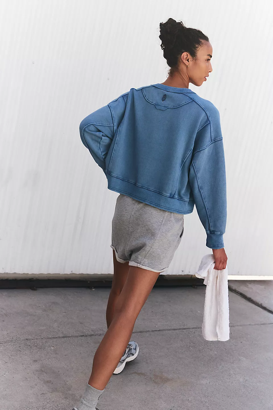 Free People Intercept Pullover - BLUE GREY - Image 2