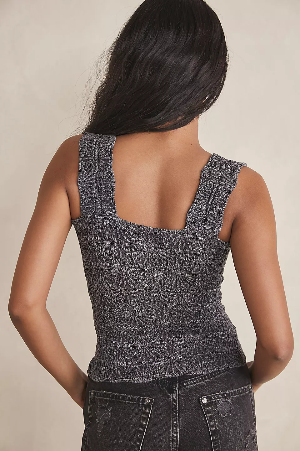 Free People Love Letter Cami - Black - Image 3