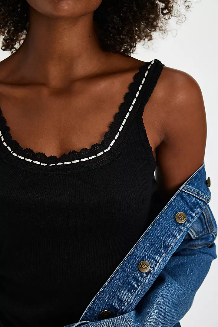 Free People Only You Tank - Black - Image 2